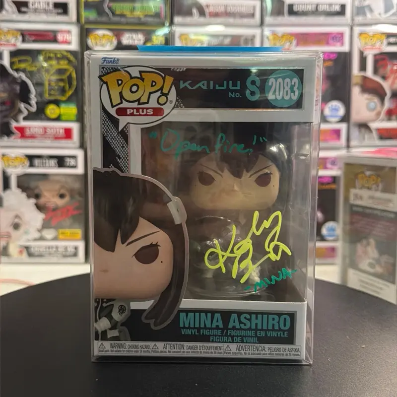 Funko Pop! Autographed Kaiju No. 8 Mina Ashiro 2083 Signed By Katelyn Barr