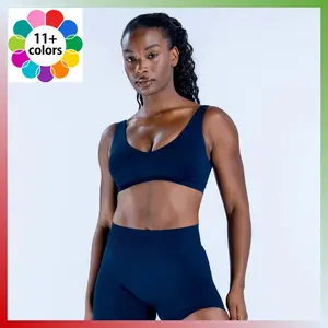 Impact Scoop Back Bra Scoop back design High stretch & durable fabric Twill knit zones for contouring Removable bra pads Logos front and back yoga tank top