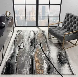 Sam's Rugs Ultra Soft Area Rug - Modern Abstract Design for Indoor Living Room & Bedroom - Stain Resistant, Easy to Clean