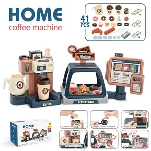 Toy Coffee Shop Playset with Working Water Outlet & Card Swipe | Role Play Gift for Girls Boys