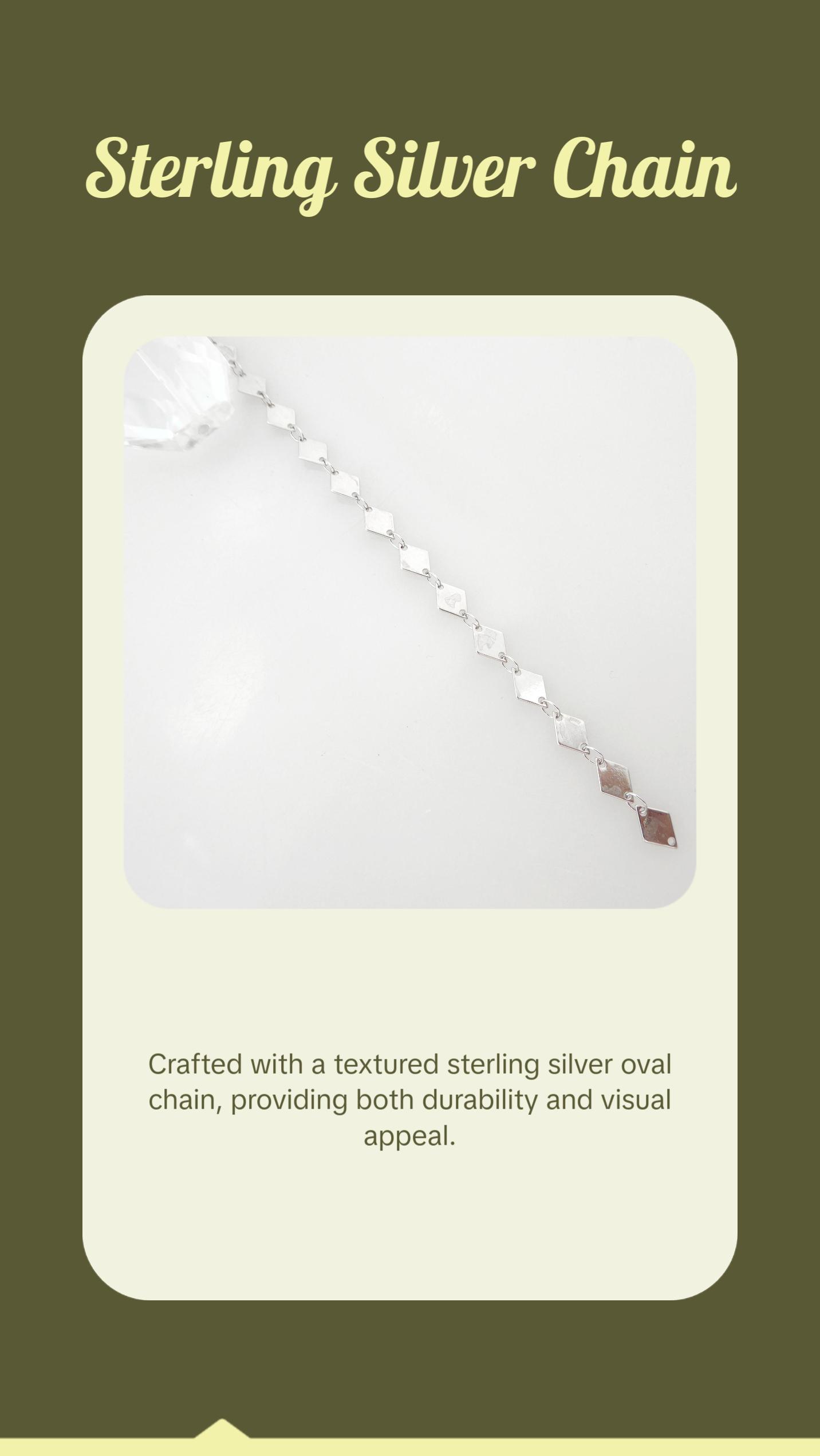 Sterling silver chain, faceted light blue aquamarine stone toggle clasp, quartz stone long boho bohemian statement necklace