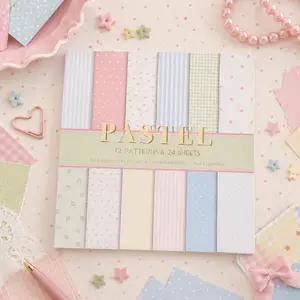 Pastel Background Paper Pack for Journaling, Scrapbooking, and other paper crafts Art Stickers Aesthetic Stickers