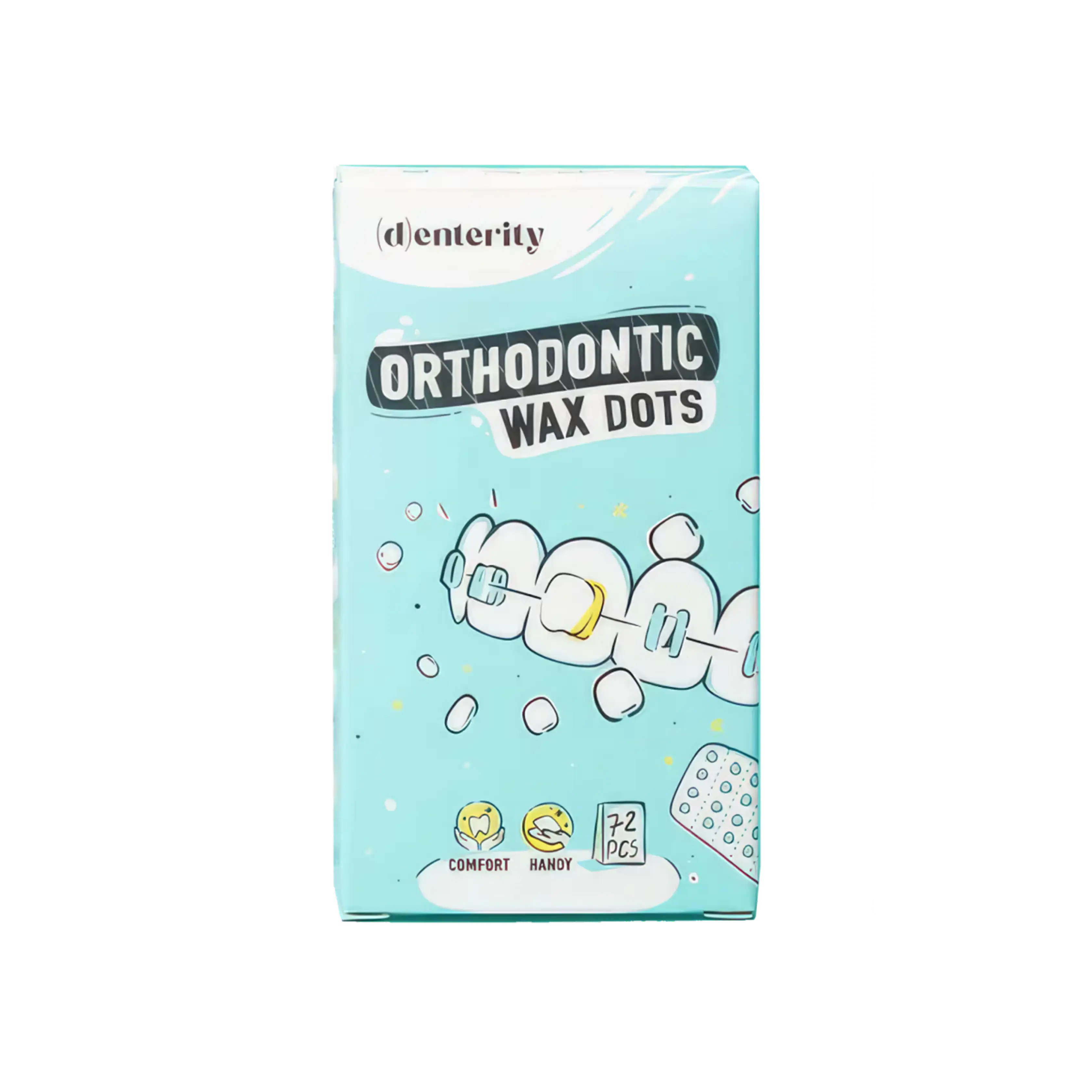OrthoBliss™ Orthodontic Wax Dots, 72-Count Oral Care Accessories for Braces Discomfort Relief