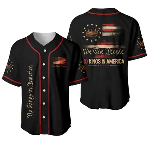 We The People No Kings In America Personalized Baseball Jersey 2 - America Personalized Baseball Jersey Shirt, Outdoor Sports, Sport Shirt, Dynamic And Comfortable