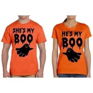 Halloween Couple T shirts Boo Funny Ghost Halloween Couple Costumes T shirt