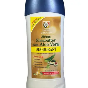 Another Nature Organic African Shea Butter Deodorant with Aloe Vera 100G Natural Pure Hypoallergenic 24-Hour Protection for Sensitive Skin Friendly