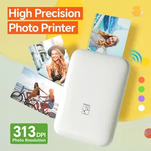 HPRT MT53 Portable Mini Color Printer, Wireless Photo Printer, Compatible with Smartphones, Tablets, Home, Party, Travel, Multiple Scenarios, Lightweight and Easy to Carry Outside, High Definition Images, Photo Paper Stickable