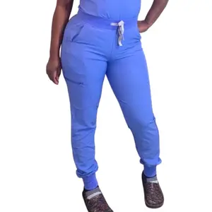 Ameik Amour “Elevation” Soft and Smooth Stretch Women’s Scrub Joggers Clothing Stretchy Uniforms Workwear Comfort Fit Womenswear Healthcare Uniforms Stretch Scrubs Best Scrub Sets Comfortable Scrubs for Curvy Women Scrub Jogger Pants