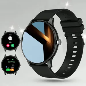 Smart Watch with Bluetooth-compatible Calling, Multi-Sport Modes, Message Alerts, Custom Wallpaper, Compatible with iPhone & Android