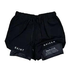 Isaiah 41:10 Performance Shorts - Black