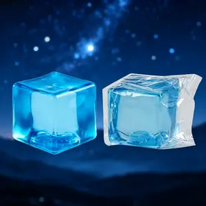 2026 Children's Day Gift Option, Crystal Blue Ice Cube Squishies, Transparent Maltose Texture Fidgets Stress Relief Toy for Kids & Adults, Fidgets Squishies