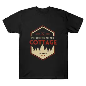 Oversized Coming to the cottage -Heated Rivalry Quotes Graphic T-Shirt Streetwear Holiday Wear y2k cotton fashion Streetwear Lover Gift Top Trending