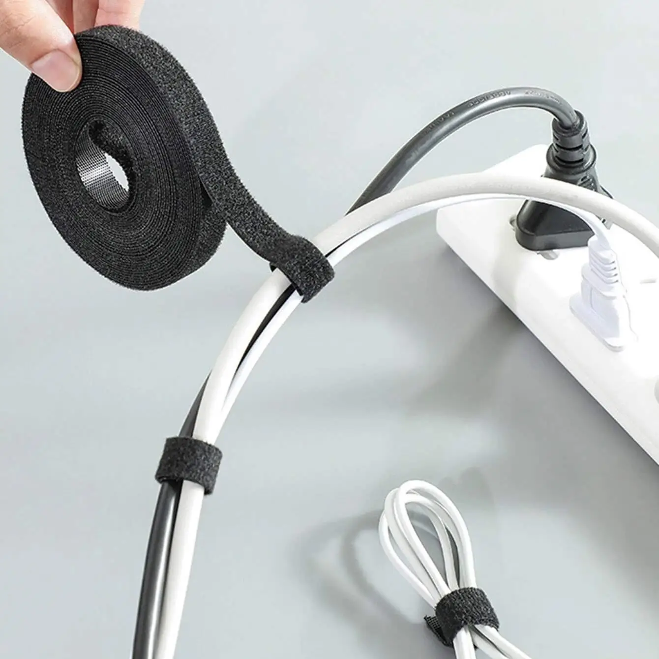 Cable Management Velcro Tape, 1 Piece Multifunctional Adjustable Data Cable Organizer, Desk Organizers & Accessories, Office Accessories, Office Gadge