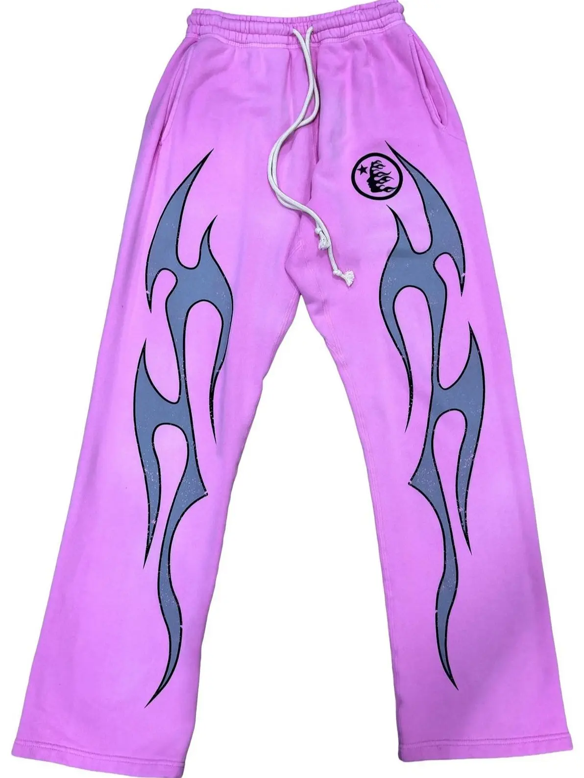 Hellstar Greatest Hits Flame Sweatpants 'Pink'