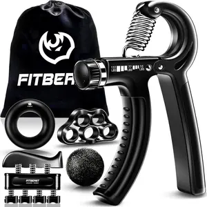 Fitbeast Grip Strengthener Forearm Strengthener Hand Grips Strengthener Kit - 5 Pack Adjustable Resistance FitBeast