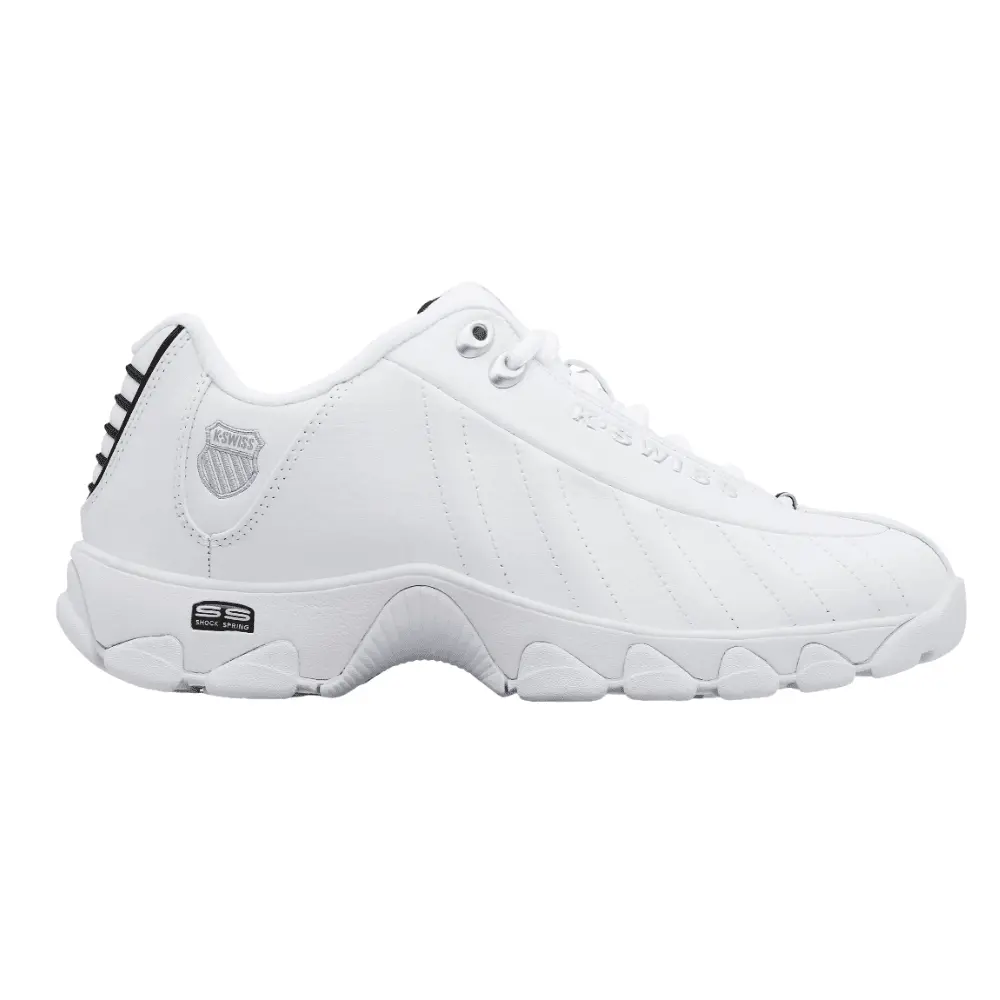 K-Swiss ST329 CMF Men's Leather Sneakers White/Black/Silver