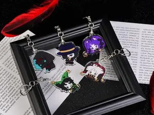 The Freak Circus 5-Piece Chibi Acrylic Keychain Set | Creepy Cute Character Bag Charms.
