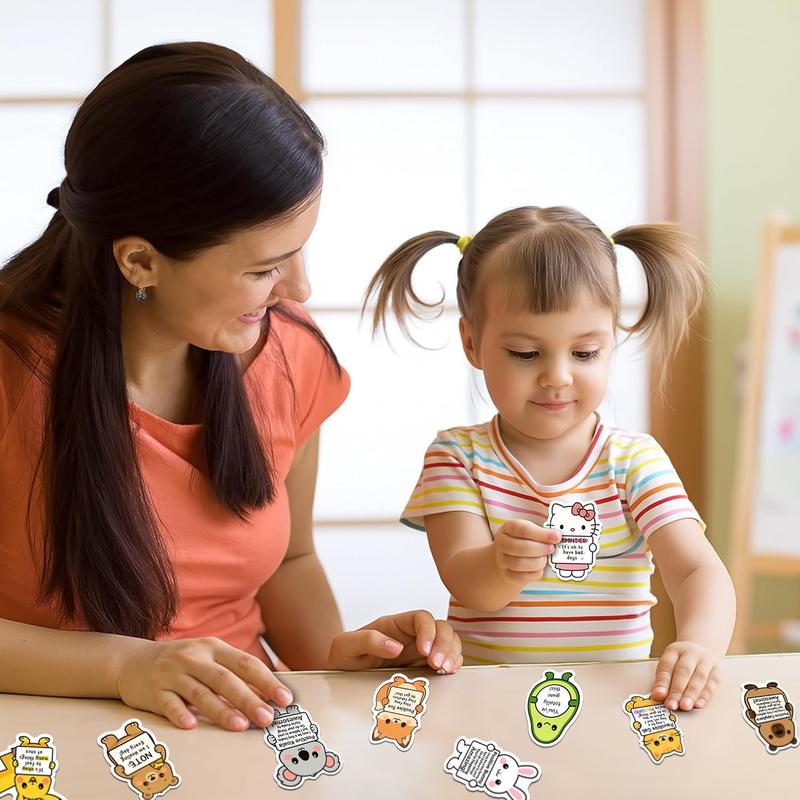 100PCS Unique Emotional Support Animal Stickers No Repeat Motivational Affirmation Waterproof Vinyl Decals for Kids Teens & Adults Cute Journals Water Bottles Self Care Gifts