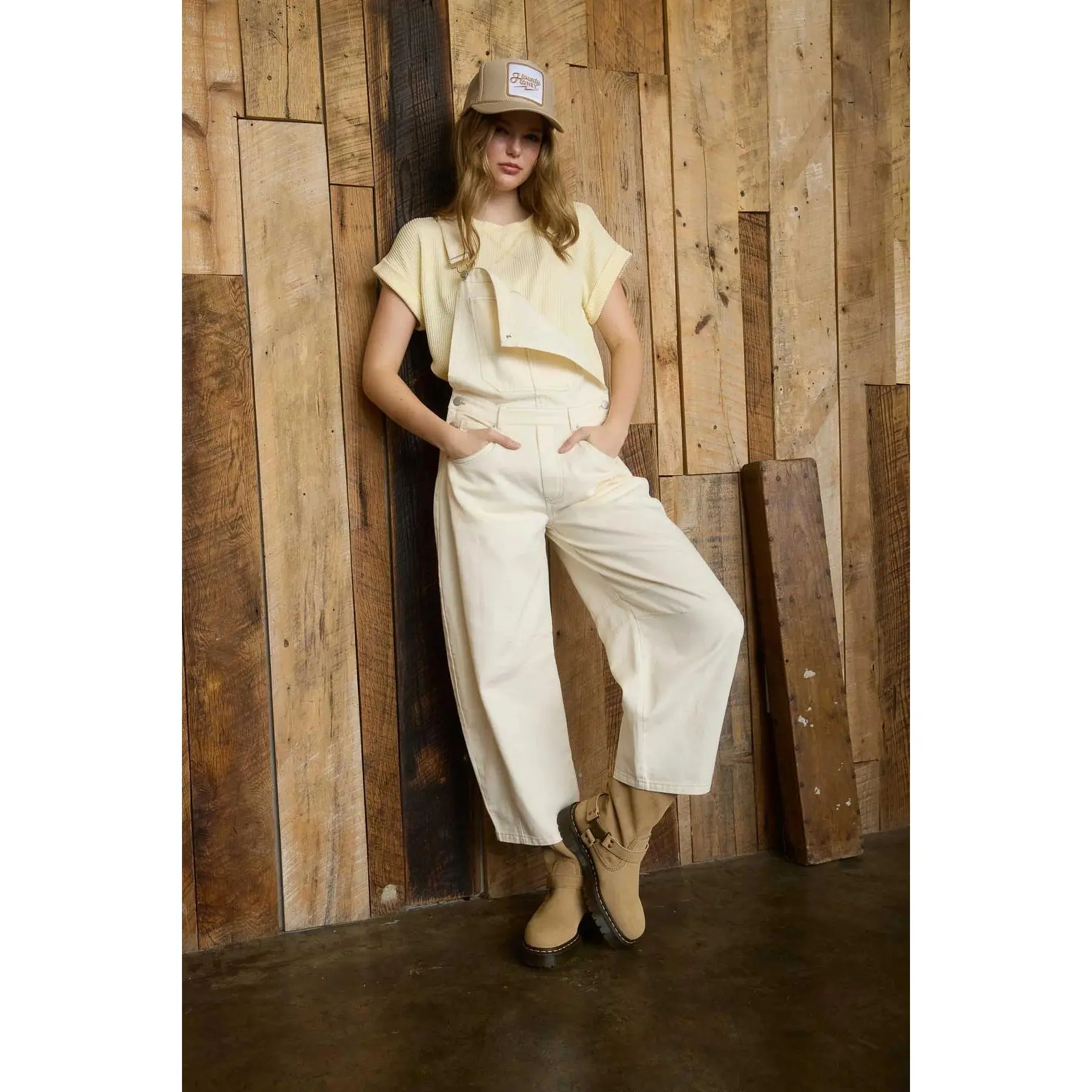 BP Wide Leg Cropped Overalls
