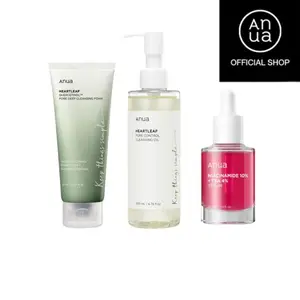Heartleaf 3-Step Skincare Set | Cleansing Foam + Oil + Brightening Serum
