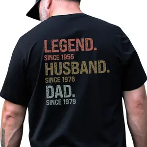 Legend Husband Dad Grandpa Custom T-shirt, Personalized Dad Shirt, Gifts for Dad, Father's Day Tee, Funny Dad Birthday Gift, Husband Gift