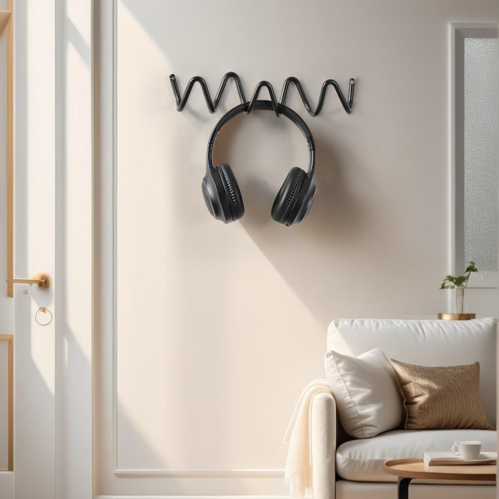 1pc Norse-style 3/4/5/6 Hook Wavy Coat and Scarf Hook | Exquisitely Crafted, Wall-Mounted Metal, Perfectly Combining Storage and Aesthetics, Suitable for Family Organization, Hotel Decoration, Clothing Store Display and Gifts