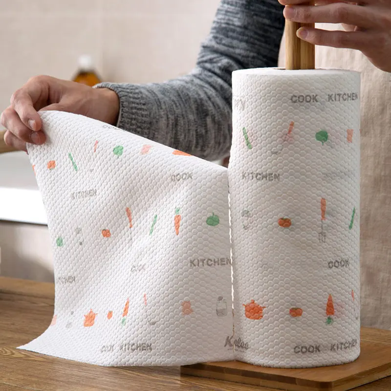 Non-Stick Printing Kitchen Non-Woven Household Wipes