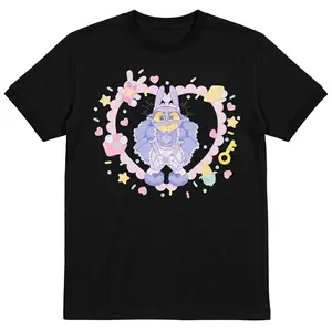The Amazing Digital Circus Jax Maid Tee | Funny Cartoon Graphic T-Shirt | Kawaii Meme Streetwear Shirt | Unisex Cotton Tee | Digital Circus Fan Gift