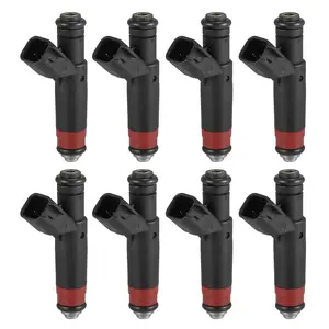 8 Pcs Fuel Injector Compatible for Dodge Dakota  2001-2003 4.7L for Dodge Durango 2002-2003 4.7L, Flow Matched Plastic Black Fuel Injection Nozzle
