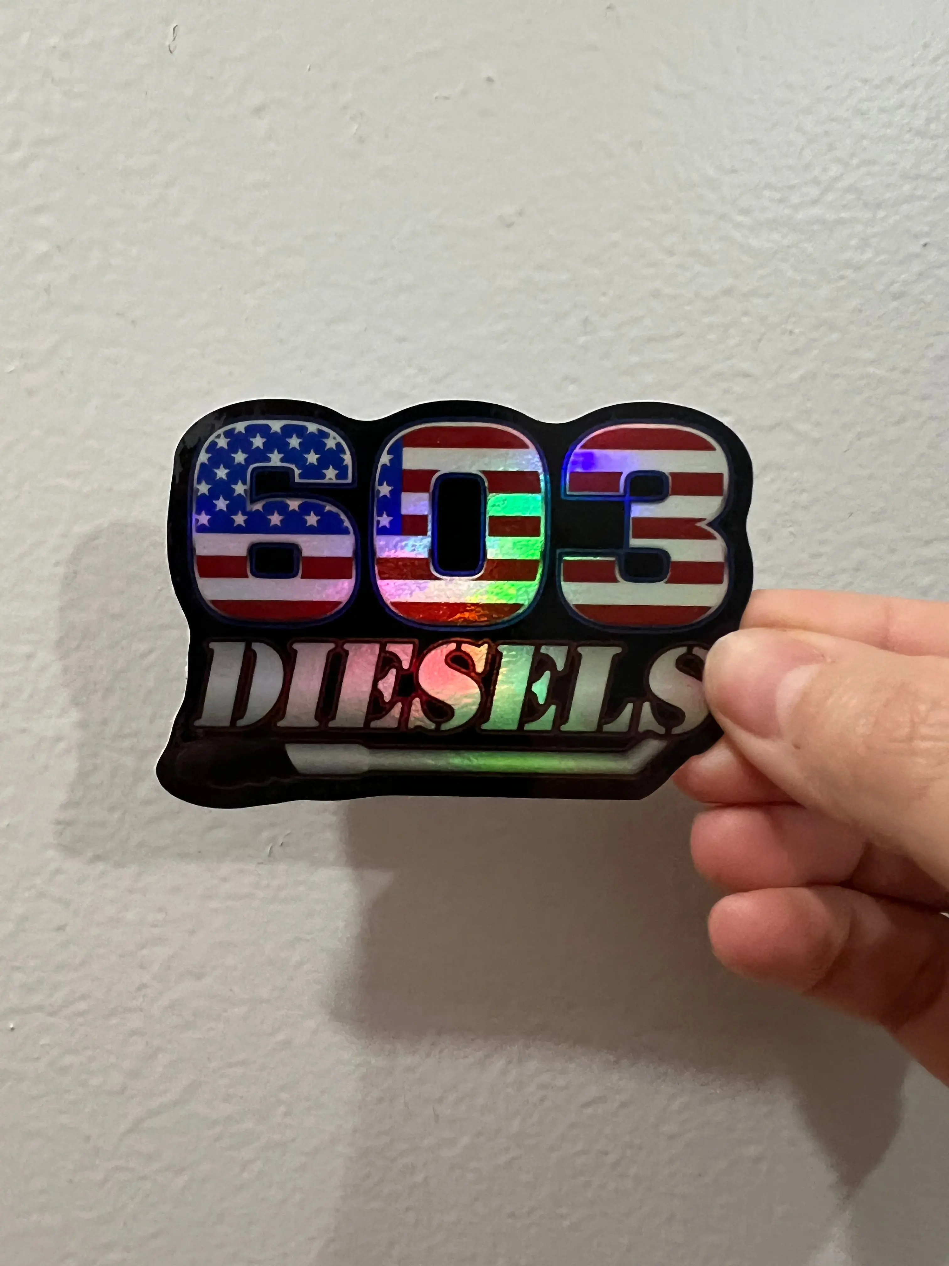 HOLOGRAPHIC 603 DIESELS STICKER - 4