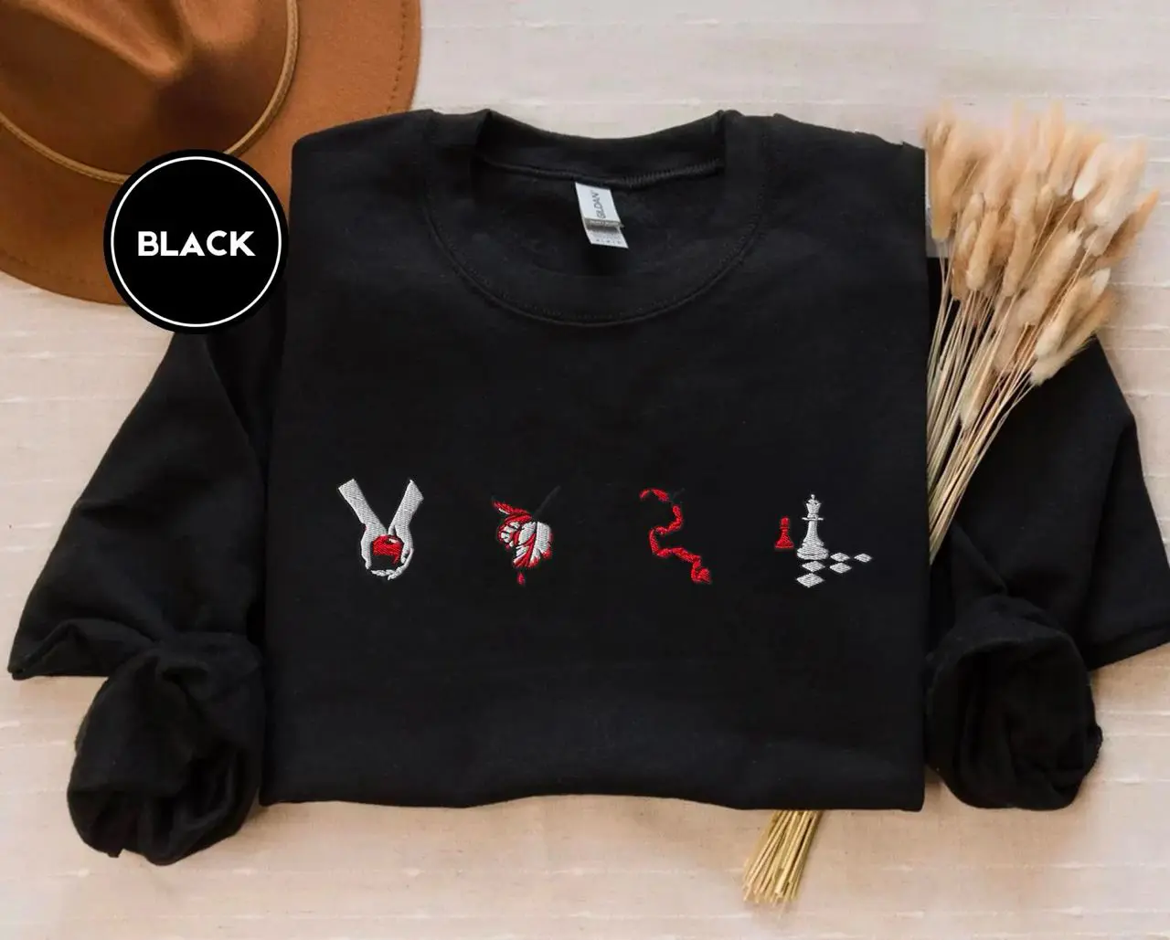 Twilight-Inspired Embroidered Sweatshirt, Book Cover Aesthetic Shirt, Bookish Sweater, Book Lover Shirt, Fantasy Romance Book Tee