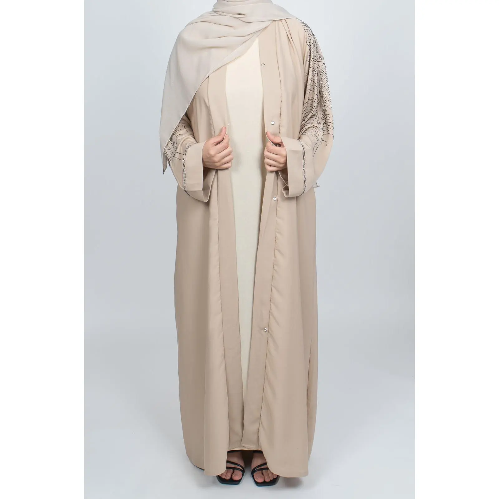 Maha - Nada Beige Abaya