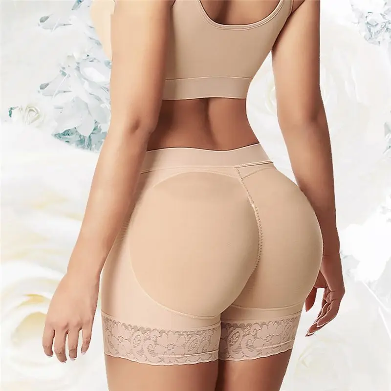 Women's Shapewear Body Shaper Buttock Lifter Fake Butt Padded Panties Hip Lift Sculpt Boost Lace Up Compression Tummy Control