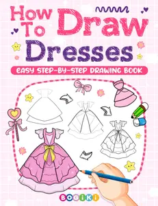 Easy-to-Follow Dress Drawing Tutorial Book for Teens: Learn to Draw Lovely Dresses and Outfits for Fashion-Focused Activity