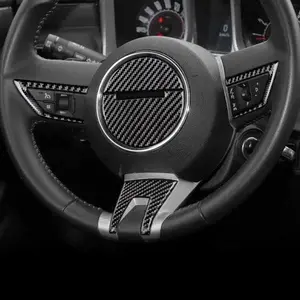 Carbon Fiber Steering Wheel Overlay for Chevrolet Camaro 2010-2011