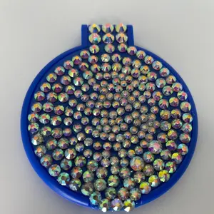 Blue Bling Compact Mirror