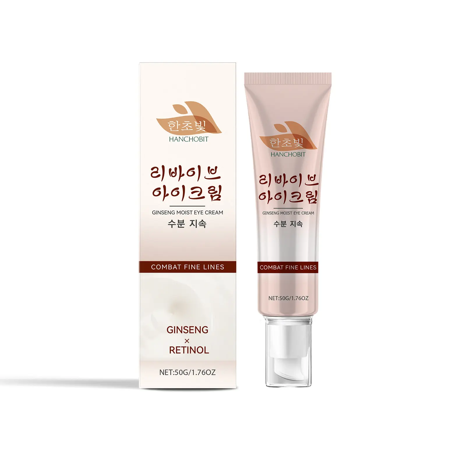 Hanchobit Ginseng Retinol Eye Cream Gentle Firming Soothing Hydrating Moisturizing Eye Nourishing Neck Cream