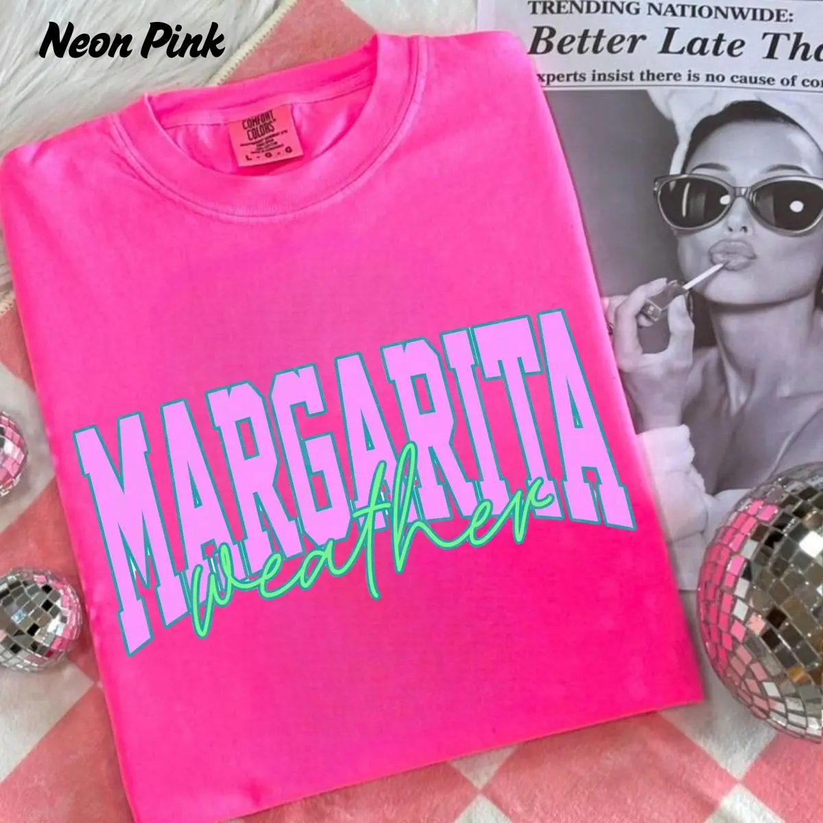 Comfort Colors Margarita weather Distressed T-Shirt, Summer Shirt Trendy Summer Tee, Aesthetic Summertime Distressed Shirt