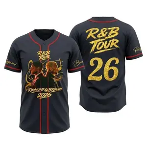 2026 Tour Inspired R&B Baseball Jersey, Raymond & Brown Tour 2026 Merch,  Raymond R&B Concert Tee, Gift For Fan SS4