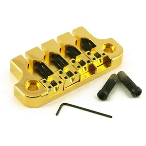 Hipshot SuperTone 2-Point Replacement Bridge for 4-String Gibson Bass - GOLD