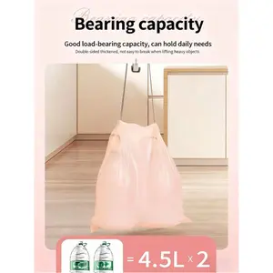 50-pack kitchen trash bags, extra-thick leak-proof trash bags, heavy-duty drawstring trash bags, suitable for office and home use, tear-resistant and odor-controlling, suitable for bedrooms, bathrooms, living rooms, kitchens, and other places