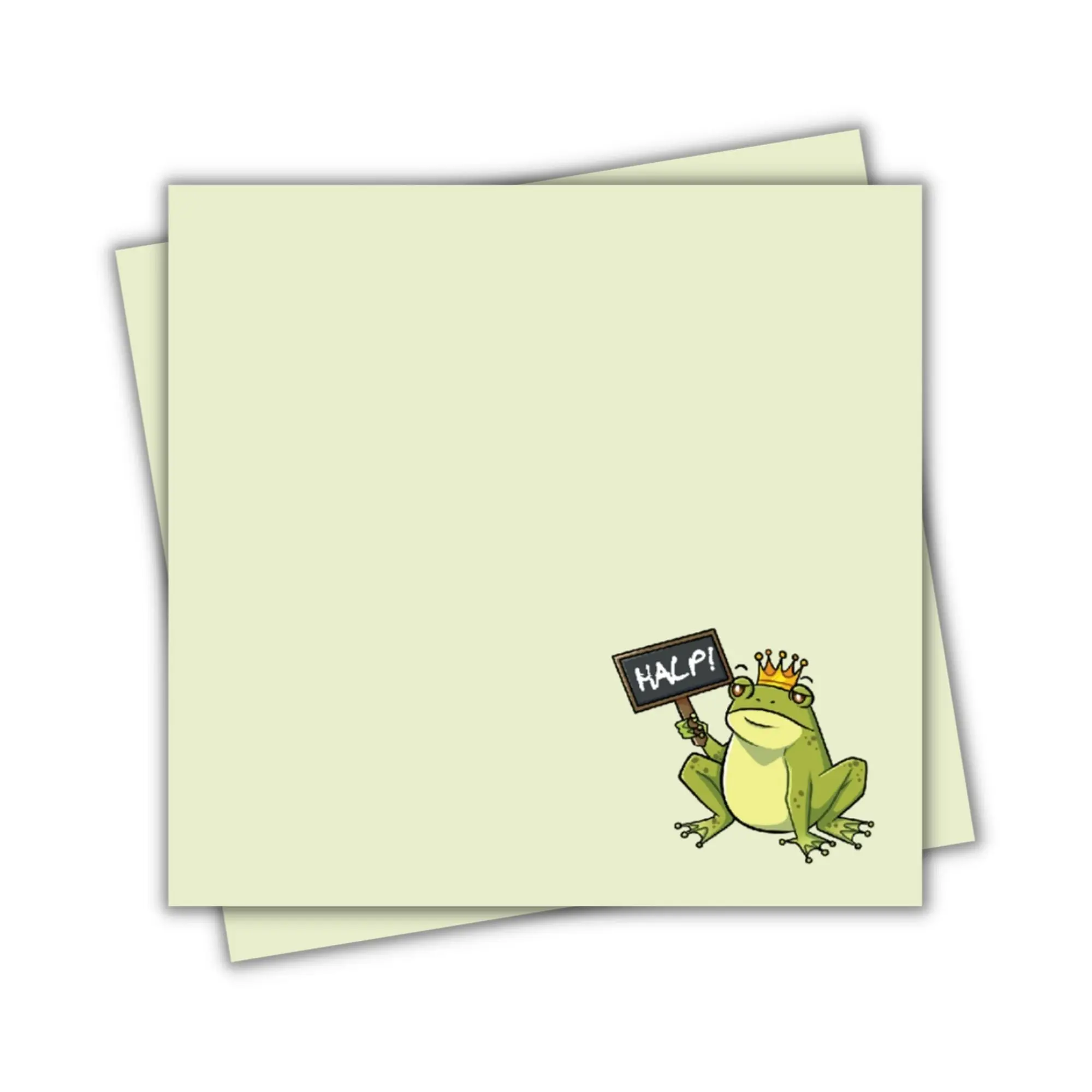 Kingsley with HALP Sign Sticky Notes | Assistant to the Villain