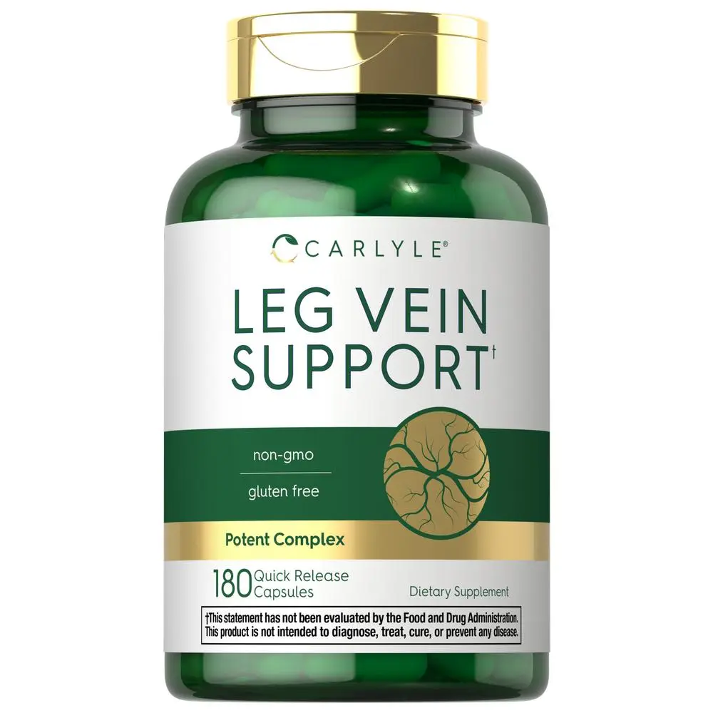 Carlyle Leg Vein Supplement | 180 Capsules | Supports Healthy Vein Function | Non-GMO, Gluten Free Carlyle Leg Vein Supplement | 180 Capsules | Supports Healthy Vein Function | Non-GMO, Gluten Free