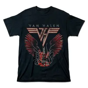 Van Halen Style T Shirt Guitar Style Tee XY200319
