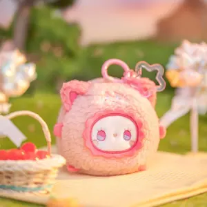 Lucky Emma TuanTuan Animal Plush Blind Box Keychain, Fluffy Doll Design for Gift, Cute Bag Decor