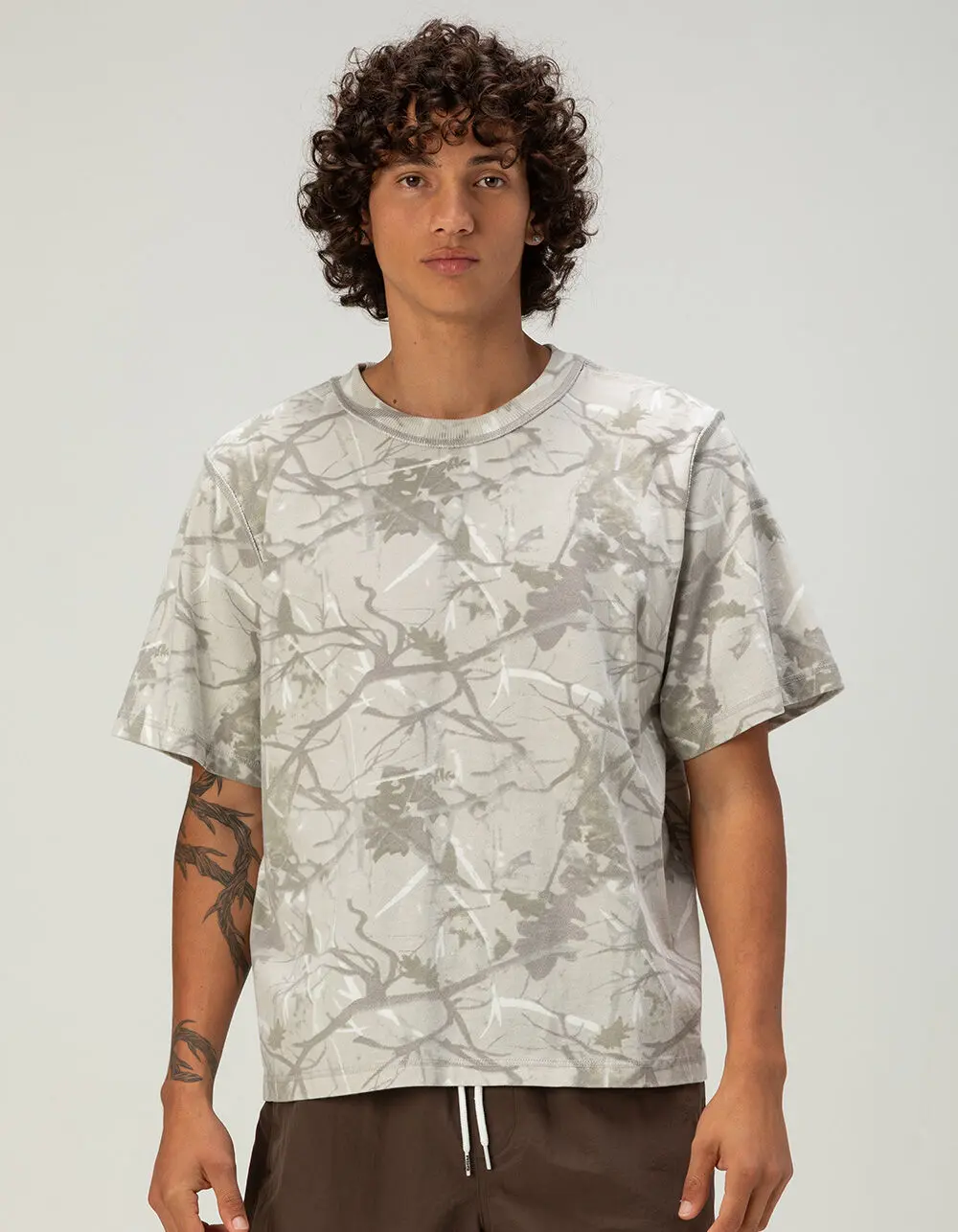 RSQ Mens Washed Boxy Tee