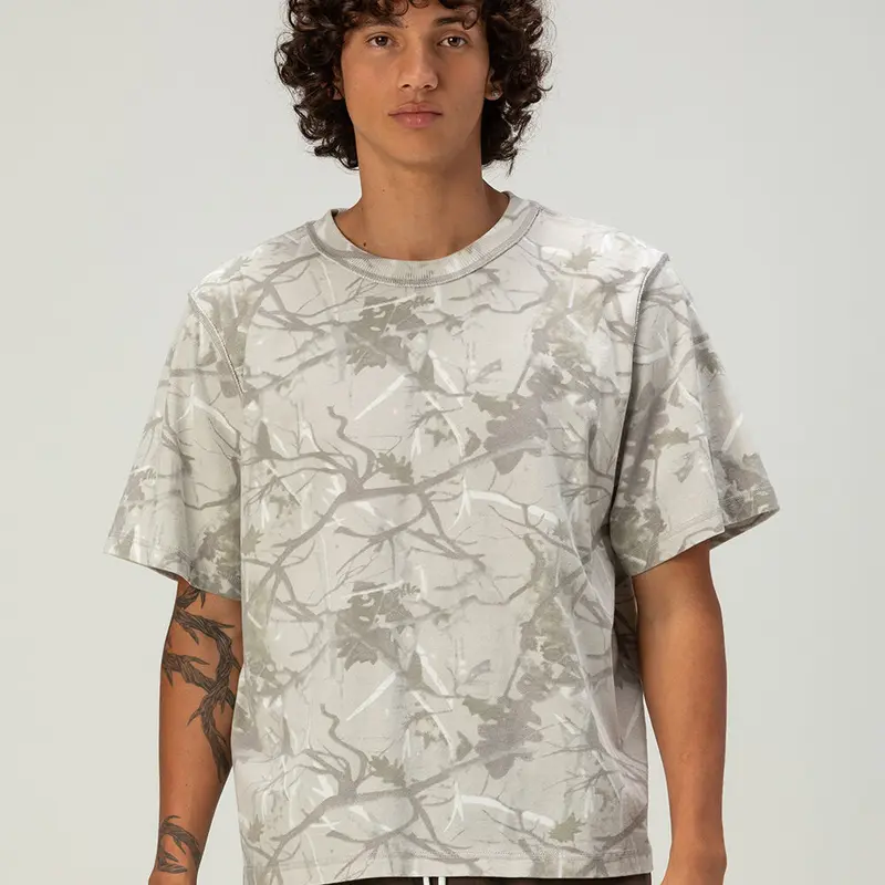 RSQ Mens Washed Boxy Tee