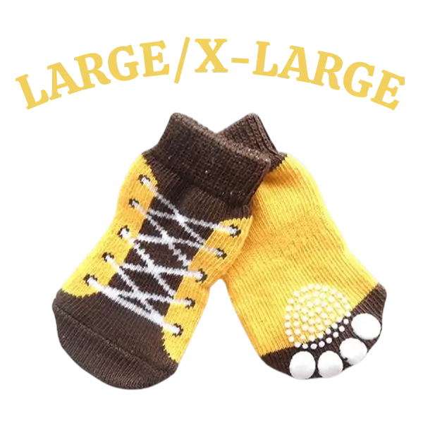 Soft Non-Slip Pet Socks for Dogs & Cats Knit Traction Grip Paw Socks for Small Pets