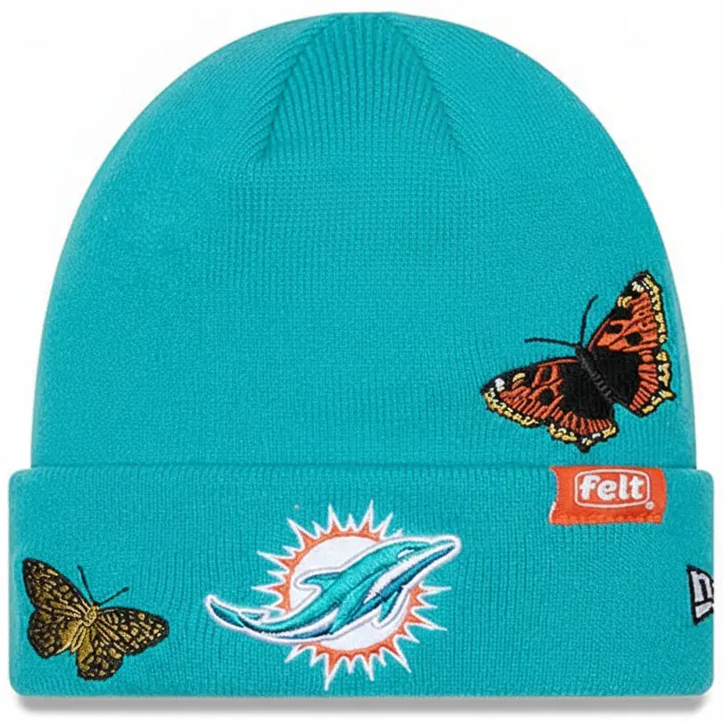 FELT "Miami Dolphins" Teal Beanie