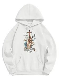 Reformed Christian Faith Hoodie, Classic Colored Fleece-Lined Polyester Pullover Sweatshirt, Religious Graphic Streetwear Gift for Believers